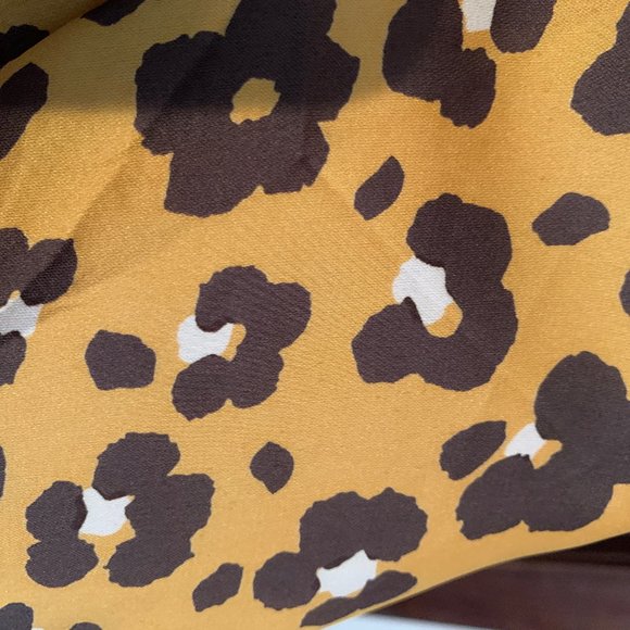 Urband Outfitters Silky Cheetah Knee Length Skirt - Picture 7 of 9